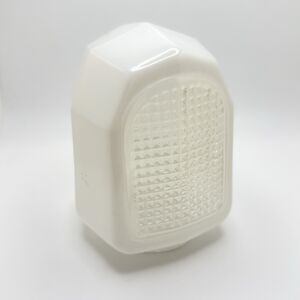 Vintage Art Deco Bathroom light Fixture Light Milk Clear Glass